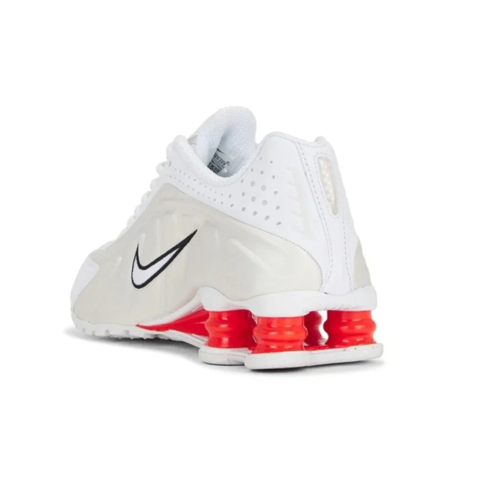 Nike Shox R4 White Phantom Bright Crimson AR3565-103 Women Size 6.5 UK 4 EU 37.5